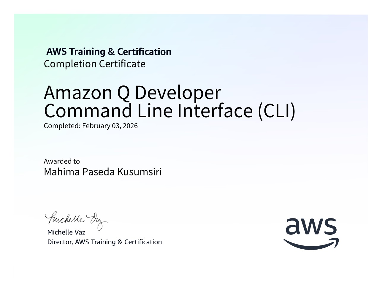 Amazon Q Developer Command Line Interface (CLI)
